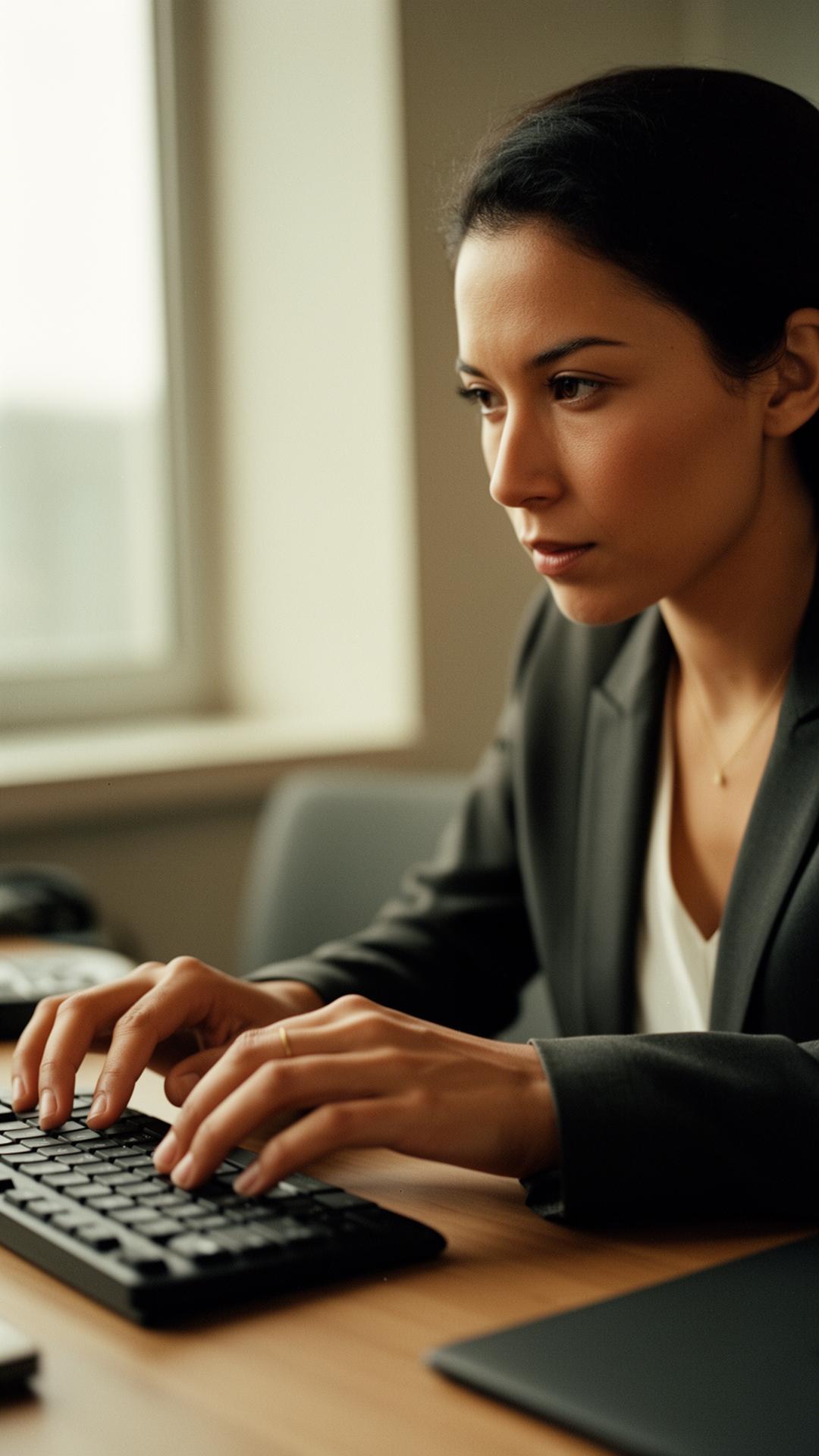 Focused professional in a New York office